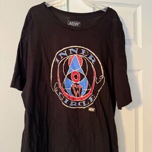 AEW Inner Circle T-Shirt XL All Elite Wrestling Jericho Hagar Ortiz Santana